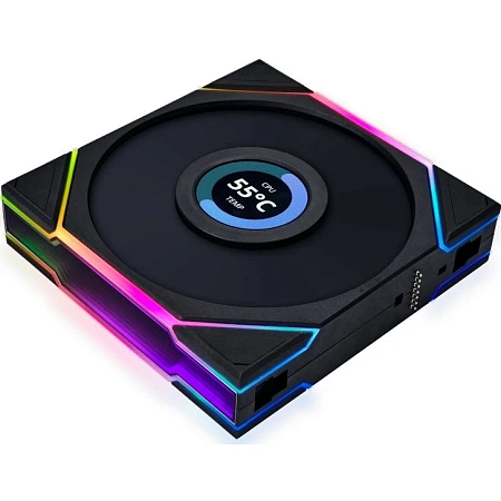 Вентилятор LIAN LI UNI Fan TL LCD 120 Reverse Black ARGB (120x125x28mm,1.6" LCD дисплей,PWM,ARGB,200 Вентилятор LIAN LI UNI Fan TL LCD 120 Reverse Black ARGB (120x125x28mm,1.6" LCD дисплей,PWM,ARGB,200