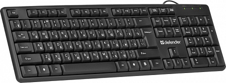 Клавиатура Defender Element HB-520 RU, USB, черный,полноразмерная
