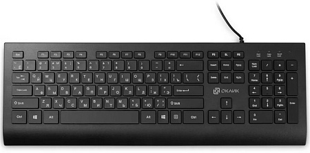 Клавиатура Oklick 155M Slim Black USB 