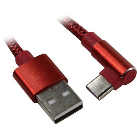 Кабель для зарядки и передачи данных JETACCESS JA-DC35 1m Red(опл.,USB/Type-C,L-shape,QC,2A) Кабель для зарядки и передачи данных JETACCESS JA-DC35 1m Red(опл.,USB/Type-C,L-shape,QC,2A)