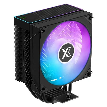 Кулер XASTRA AR400 FRGB BK LGA1851/1700/1200/115X/AM5/AM4 (TDP220W,4 тепл.трубки,PWM FAN ARGB 120mm, Кулер XASTRA AR400 FRGB BK LGA1851/1700/1200/115X/AM5/AM4 (TDP220W,4 тепл.трубки,PWM FAN ARGB 120mm,