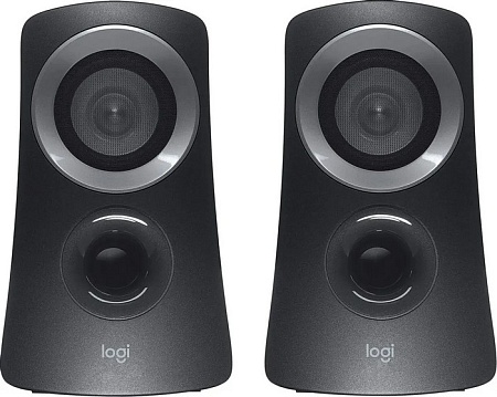 Колонки Logitech Z-313 2.1 черный/ серебристый 25Вт