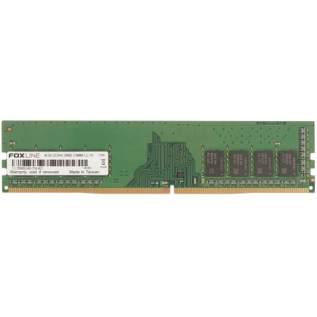 DIMM DDR4 4096Mb PC4-21300 2666MHz Foxline FL2666D4U19-4G