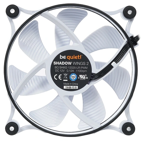 Вентиляторы be Quiet Shadow Wings 2 White 120mm (400-1100 об/мин,PWM 4-pin,15.9 дБ,38.5 CFM)