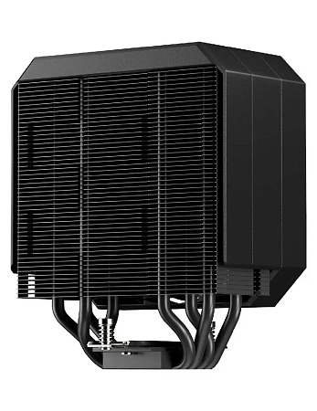 Кулер upHere UP1KC4 Black ARGB Cover (4HPx6mm,230W TDP,1x120mm fan,600-1650RPM,68CFM,25dBa)