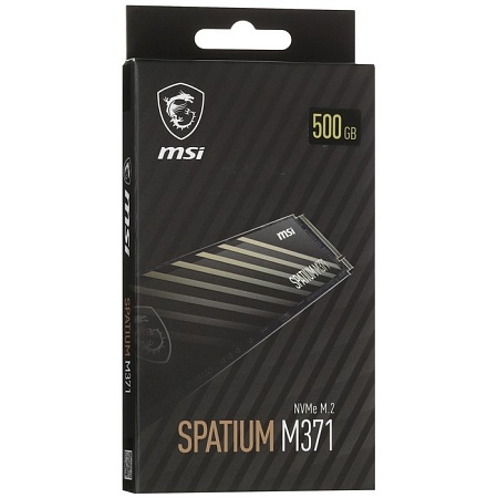 Накопитель SSD M.2 500Gb MSI SPATIUM M371 (PCI-E x4,up to 1150/2200MBs,60000 IOPs,3D TLC)