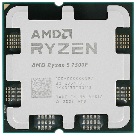 CPU AMD RYZEN 5 X6 7500F (AM5,6x3.7 ГГц, 2хDDR5-5200 МГц,TDP 65 Вт) OEM