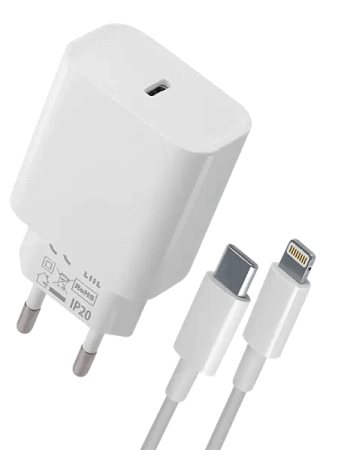 Сетевое ЗУ DEFENDER UPC-30 USB-C/PD20W,кабель lightning