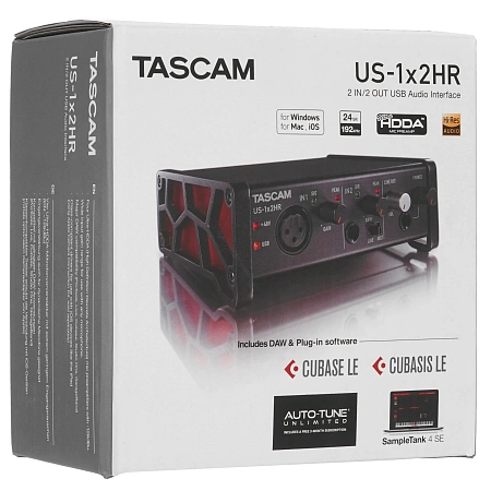 Внешняя звуковая карта Tascam US-1x2HR USB формат звуковой карты 2.0,USB Type-C,24бит/192 кГц,AS Внешняя звуковая карта Tascam US-1x2HR USB формат звуковой карты 2.0,USB Type-C,24бит/192 кГц,AS