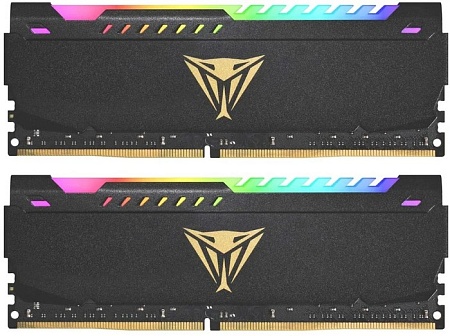 DIMM DDR4 16384 2x8Gb DDR4 3600MHz Patriot Viper Steel Gaming RGB (PVSR416G360C0K) CL20 DIMM DDR4 16384 2x8Gb DDR4 3600MHz Patriot Viper Steel Gaming RGB (PVSR416G360C0K) CL20