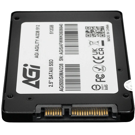 Накопитель SSD 2,5" SATAIII 512Gb AGI AGI500GIMAI238-CB Накопитель SSD 2,5" SATAIII 512Gb AGI AGI500GIMAI238-CB