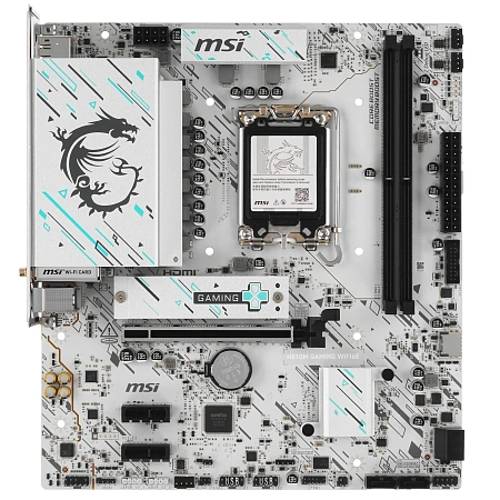 Материнская плата S1851 micro-ATX MSI H810M Gaming WiFi6E (2xDDR5-4800 МГц,1xPCI-Ex16,1xM.2) Материнская плата S1851 micro-ATX MSI H810M Gaming WiFi6E (2xDDR5-4800 МГц,1xPCI-Ex16,1xM.2)