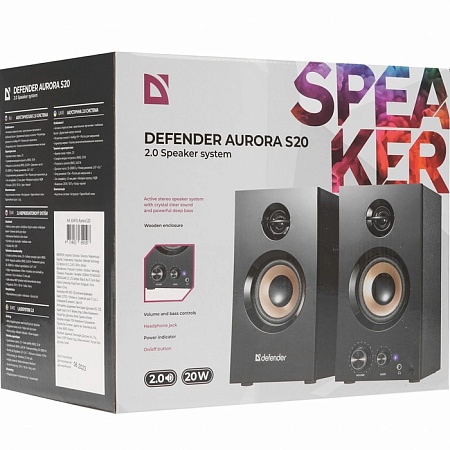 Акустическая система Defender Aurora S20 BT 20Вт Акустическая система Defender Aurora S20 BT 20Вт