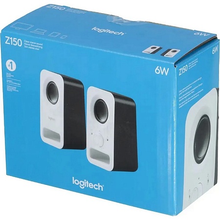 Колонки Logitech Z150 2.0 белый 3Вт