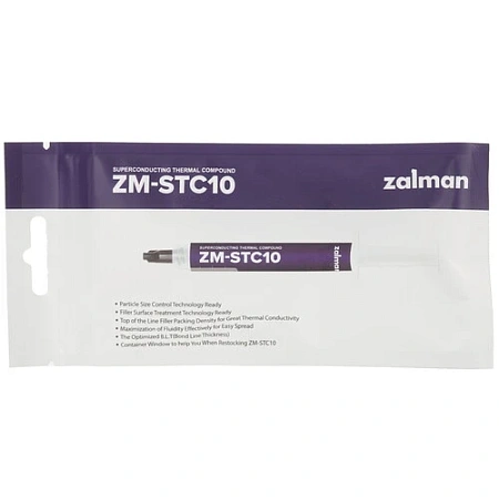 Термопаста Zalman ZM-STC10 11.5Вт/(м-К) шприц 2гр. Термопаста Zalman ZM-STC10 11.5Вт/(м-К) шприц 2гр.