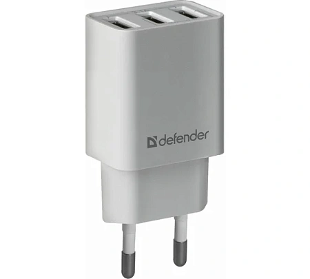 Сетевой адаптер Defender UPA-31 белый (3xUSB,3.1А) Сетевой адаптер Defender UPA-31 белый (3xUSB,3.1А)
