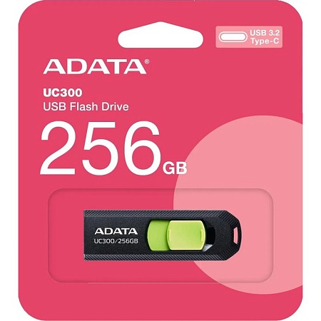 USB-флеш-накопитель 256Gb A-Data UC300 ACHO-UC300-256G-RBK/GN USB3.2 черный/зеленый USB-флеш-накопитель 256Gb A-Data UC300 ACHO-UC300-256G-RBK/GN USB3.2 черный/зеленый
