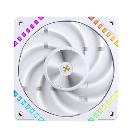 Вентилятор JONSBO HF2-120W 120х120х25мм (PWM,ARGB LED,800-2200об/мин,белый) Вентилятор JONSBO HF2-120W 120х120х25мм (PWM,ARGB LED,800-2200об/мин,белый)