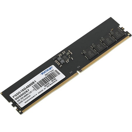DIMM DDR5 16Gb 4800MHz Patriot PSD516G480081 Signature RTL PC5-38400 CL40 DIMM DDR5 16Gb 4800MHz Patriot PSD516G480081 Signature RTL PC5-38400 CL40