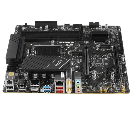 Материнская плата S1700 mATX MSI PRO B760M-A WIFI DDR5 (Intel B760,4xDDR5-5600МГц,2xPCI-Ex16,2xM.2)
