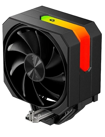 Кулер upHere UP1KC4 Black ARGB Cover (4HPx6mm,230W TDP,1x120mm fan,600-1650RPM,68CFM,25dBa)