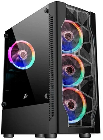 Корпус ATX 1STPLAYER DK D4 Black (без БП,metal mesh,4x120mm FRGB fans) Корпус ATX 1STPLAYER DK D4 Black (без БП,metal mesh,4x120mm FRGB fans)