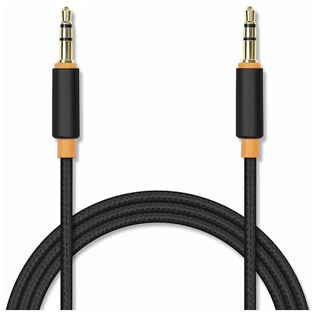 Аудиокабель соединительный Jet.A mini Jack-mini Jack в оплётке JA-AC02 1 м чёрный (3 pin/3.5 мм) Аудиокабель соединительный Jet.A mini Jack-mini Jack в оплётке JA-AC02 1 м чёрный (3 pin/3.5 мм)