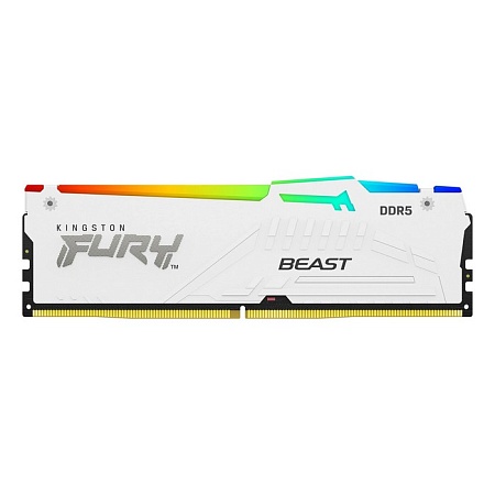 DIMM DDR5 16384Mb 5200МГц 16Gb Kingston FURY Beast White RGB EXPO (KF552C36BWEA-16) DIMM DDR5 16384Mb 5200МГц 16Gb Kingston FURY Beast White RGB EXPO (KF552C36BWEA-16)