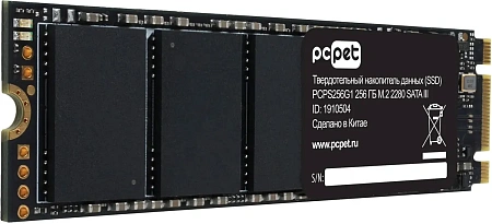 Накопитель SSD M.2 SATAIII 256Gb PC Pet (520-450 МБ/с) PCPS256G1 Накопитель SSD M.2 SATAIII 256Gb PC Pet (520-450 МБ/с) PCPS256G1