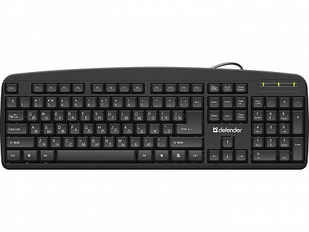 Клавиатура Defender Office HB-910 RU,черный,полноразмерная