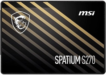Накопитель SSD SATAIII 2.5" 240Gb MSI SPATIUM S270 S78-440N060-P83 Накопитель SSD SATAIII 2.5" 240Gb MSI SPATIUM S270 S78-440N060-P83